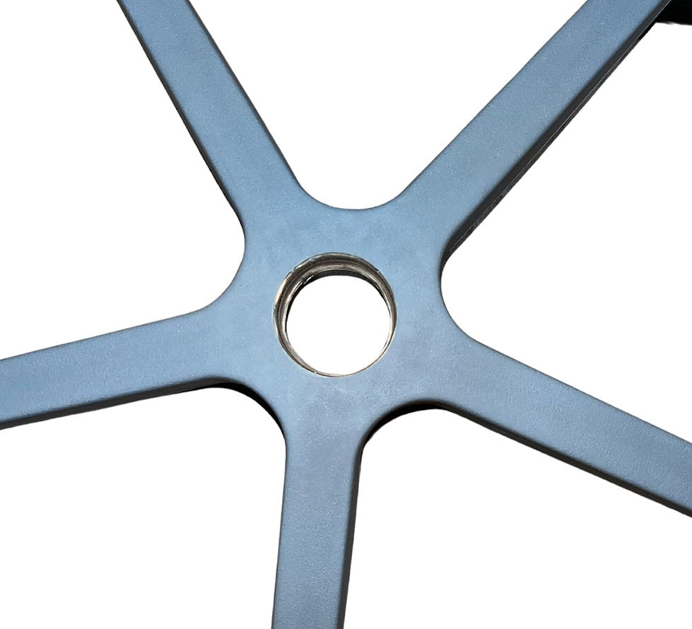 PVC Chairs Base Nylon Black | Nylon Caster Black Wheel with Shining Matt Finish Chair Base (Black) | Chair Accessories - MRC Executive Chairs