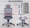 MRC Aero Mesh | High Back Korean Mesh Ergonomic Office Chair | Adjustable Headrest, Lumbar, Pu Armrests - MRC Executive Chairs