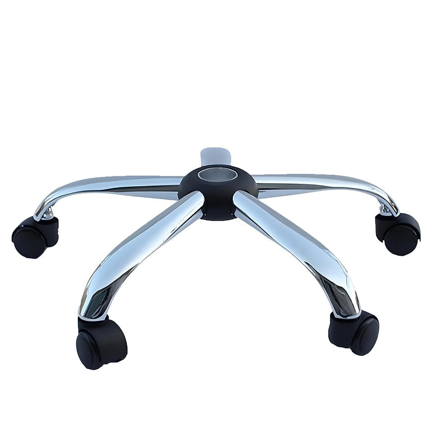 Chrome Base | Heavy Duty Chair Base with Wheels/Chair Stand/Stand Replacement/Metal 25" Inches with Nylon Wheels | Chair Accessories - MRC Executive Chairs