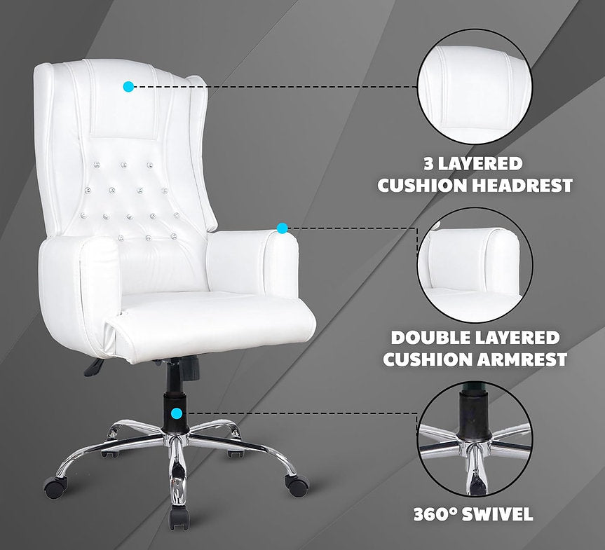MRC Maharaja King Size Office High Back Boss Chair | Lumbar Support & Heavy Any Position Locking Mechanism - MRC Executive Chairs