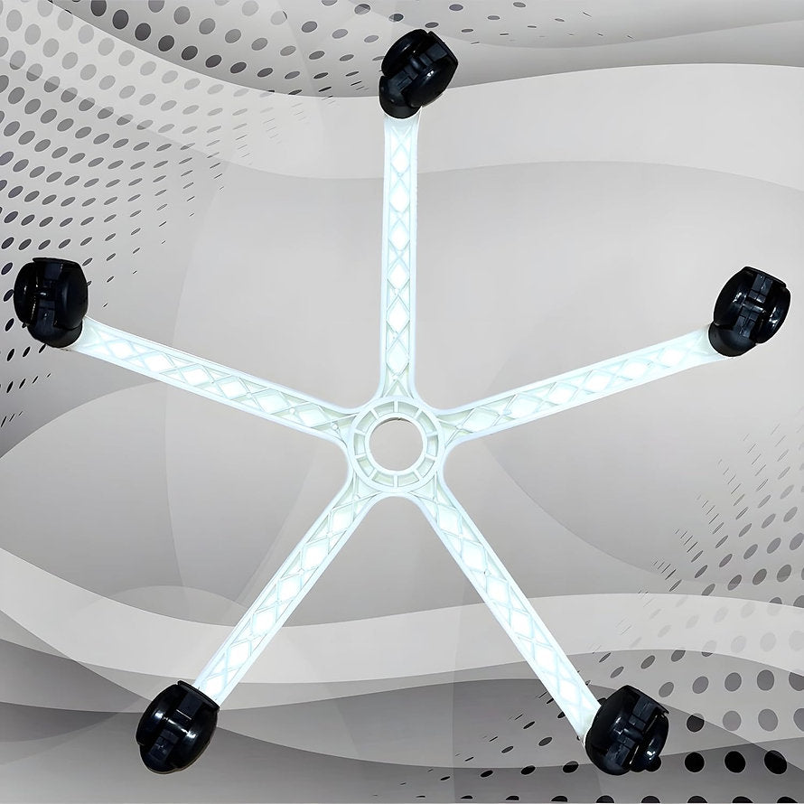 PVC Chairs Base Nylon Black | Nylon Caster Black Wheel with Shining Matt Finish Chair Base (Black) | Chair Accessories - MRC Executive Chairs