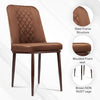 MRC Dining Chair (Brown & Gold) | Velvet Fabric & Cushion Seat with Metal Legs for Restaurant, Bedroom & Living Room - MRC Executive Chairs