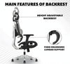 MRC Status Premium Mesh Ergonomic Office Chair | 4D Armrests with High Back, Back Height Adjust, Multi-Lock with seat Slide - MRC Executive Chairs