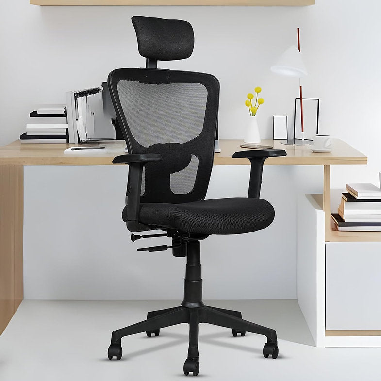 MRC Jazz High-Back Office Chair| Mesh Ergonomic Office Desk Chair with Adjustable Armrests & Lumbar Support - MRC Executive Chairs