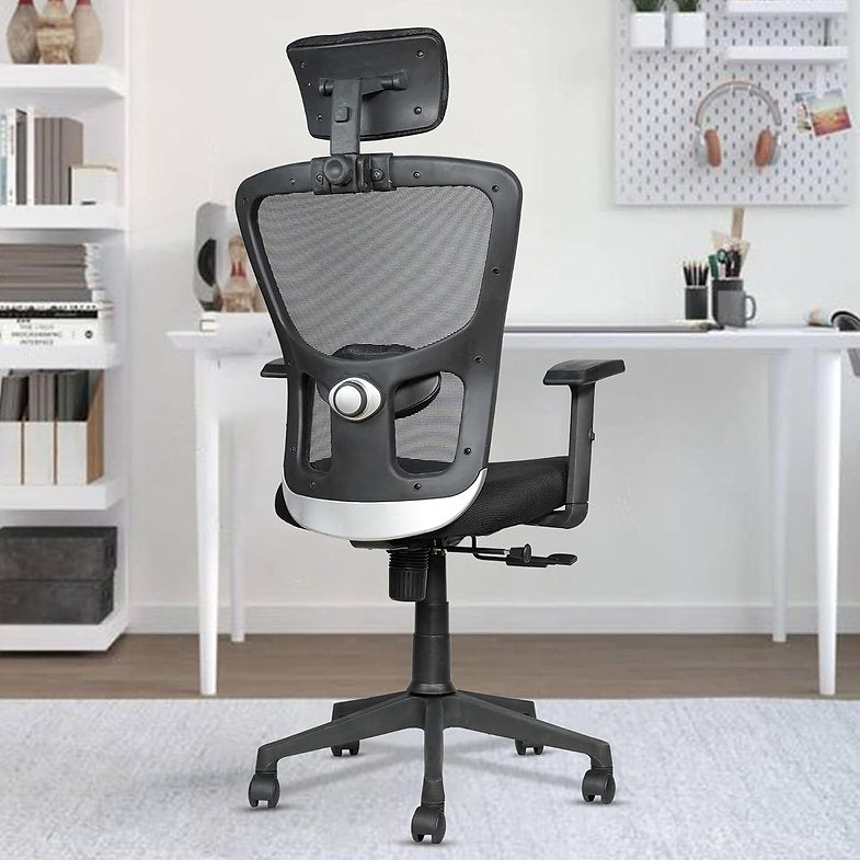 MRC Jazz High-Back Office Chair| Mesh Ergonomic Office Desk Chair with Adjustable Armrests & Lumbar Support - MRC Executive Chairs