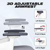 MRC Spine Ergonomic Office Chair, Skeleton Lumbar Support,3D Armrests,Multi-Tilt Lock Mechanism - MRC Executive Chairs