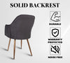 MRC Brown Dining Chair (Premium) | Velvet Fabric & Cushion Seat for Restaurants, Bedroom, Living Room - MRC Executive Chairs