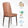 MRC Dining Chair (Brown & Cream) | Velvet Fabric & Cushion Seat for Restaurants, Bedroom & Living Room - MRC Executive Chairs