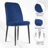 MRC Dining Chair (Royal Blue) | Velvet Fabric & Cushion Seat with Metal Legs for Restaurants, Bedroom, Living Room - MRC Executive Chairs