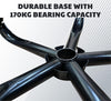 Heavy Duty Chair Base With Wheels | 25 Inches With Nylon Wheels (Black) | Chair Accessories - MRC Executive Chairs