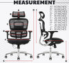 MRC Oscar Premium Mesh Ergonomic Office Chair | High Back with Back Height Adjust, Multi-Lock with seat Slide - MRC Executive Chairs