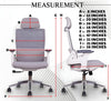 MRC Comfy Ergonomic Office Chair Mesh High Back with Lumbar Support, 3D Armrests, Multi-TiltLock Mechanism, Chrome Base - MRC Executive Chairs