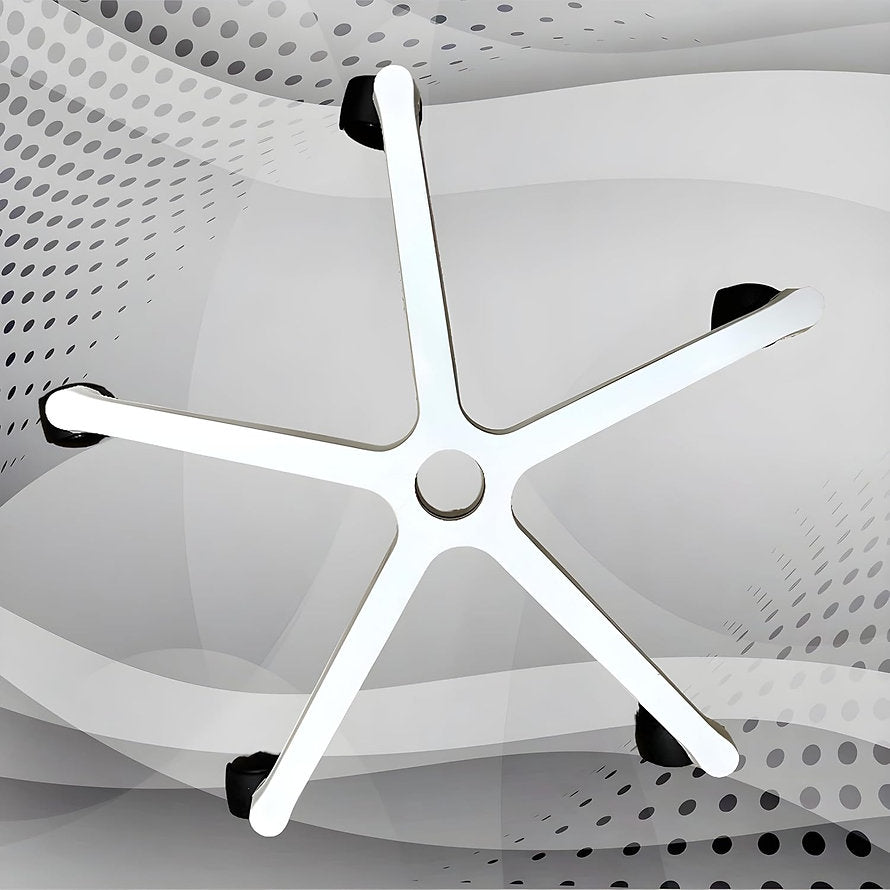 PVC Chairs Base Nylon Black | Nylon Caster Black Wheel with Shining Matt Finish Chair Base (Black) | Chair Accessories - MRC Executive Chairs