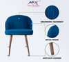 MRC Blueberry Dining Chair (Premium) | Velvet Fabric & Cushion Seat for Restaurants, Bedroom, Living Room - MRC Executive Chairs