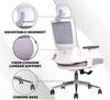 MRC Comfy Ergonomic Office Chair Mesh High Back with Lumbar Support, 3D Armrests, Multi-TiltLock Mechanism, Chrome Base - MRC Executive Chairs