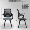 Full Black MRC Mono Fixed Chair With Ergonomic Lumbar Support.