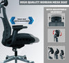 MRC Alcazar Ergonomic Office Chair, Mesh High Back Home Office Computer Chair with Adjustable Lumbar Support, 3D Armrests - MRC Executive Chairs