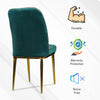 MRC Dining Chair (Green) | Velvet Fabric & Cushion Seat for Restaurants, Bedroom, Living Room - MRC Executive Chairs