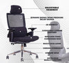 MRC Comfy Ergonomic Office Chair Mesh High Back with Lumbar Support, 3D Armrests, Multi-TiltLock Mechanism, Chrome Base - MRC Executive Chairs