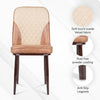 MRC Dining Chair (Brown & Cream) | Velvet Fabric & Cushion Seat for Restaurants, Bedroom & Living Room - MRC Executive Chairs