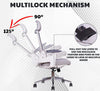 MRC Comfy Ergonomic Office Chair Mesh High Back with Lumbar Support, 3D Armrests, Multi-TiltLock Mechanism, Chrome Base - MRC Executive Chairs