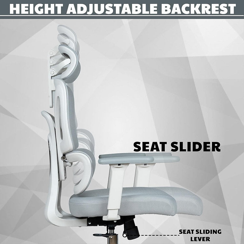 MRC Panther Cushion | Premium Ergonomic Office Chair | 3D Armrests, Multi Lock Mechanism, Seat Sliding - MRC Executive Chairs