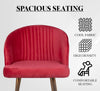 MRC Strawberry Dining Chair (Premium) | Velvet Fabric & Cushion Seat for Restaurants, Bedroom, Living Room - MRC Executive Chairs