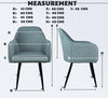 MRC Softy Dining Chair | Velvet Fabric & Cushion Seat for Restaurants, Bedroom, Living Room - MRC Executive Chairs