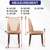 MRC Dining Chair (Brown & Cream) | Velvet Fabric & Cushion Seat for Restaurants, Bedroom & Living Room - MRC Executive Chairs