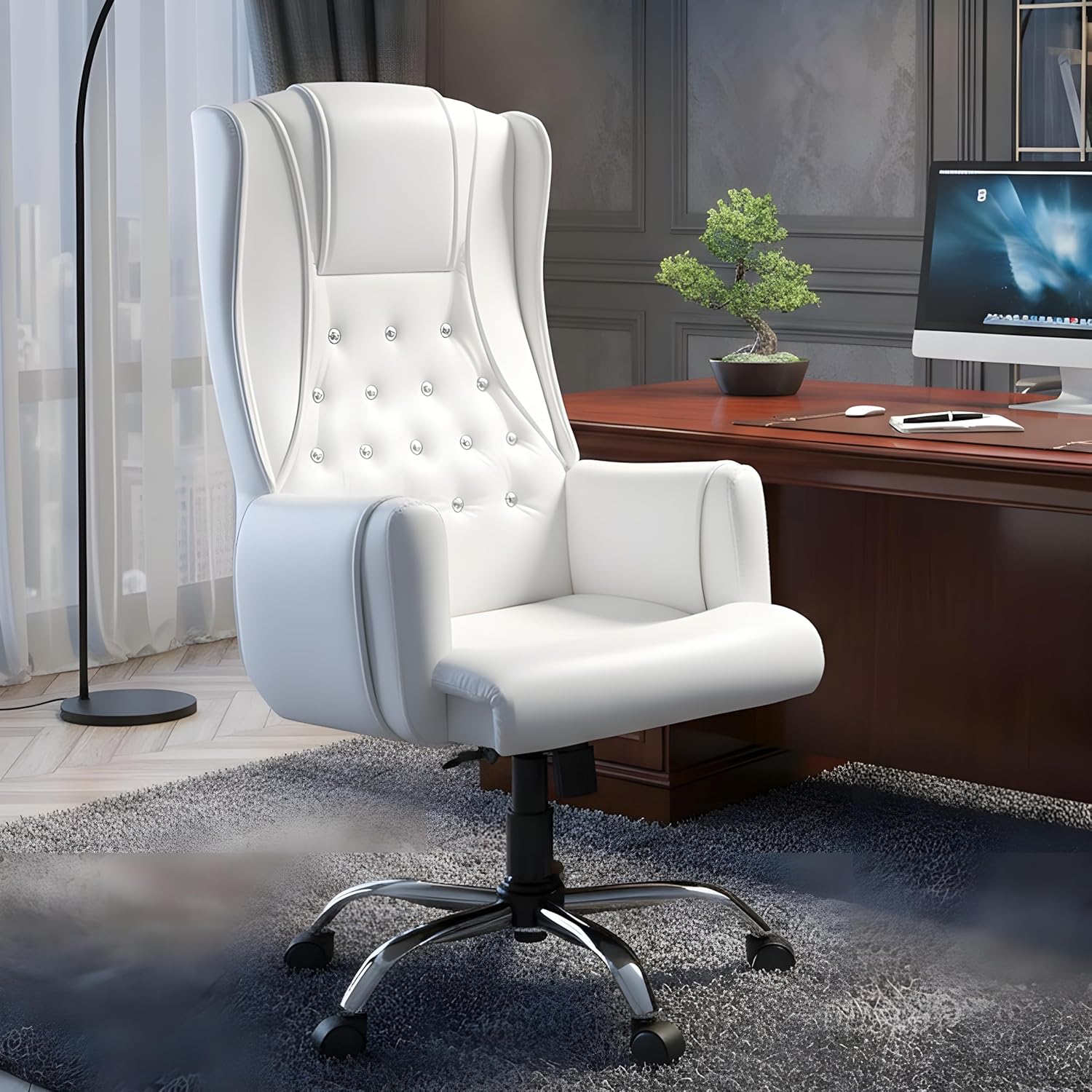 MRC Maharaja King Size Office High Back Boss Chair | Lumbar Support & Heavy Any Position Locking Mechanism